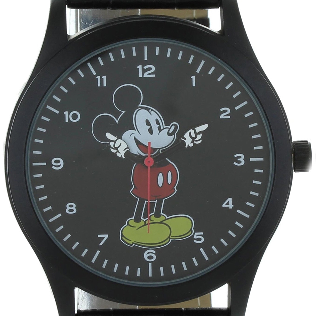 Unisex Disney Mickey Mouse Classic Watch in All Black Design  display picture 1