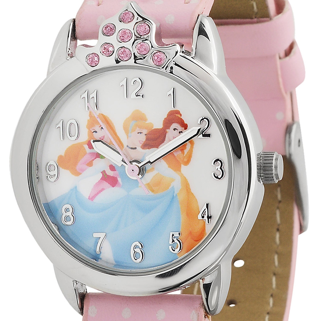 Disney Princess Watch with Pink Leather Strap - PRS488