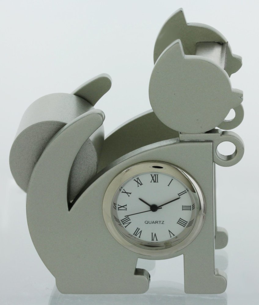Model: Cat Shaped Miniature Clock Tape Dispenser