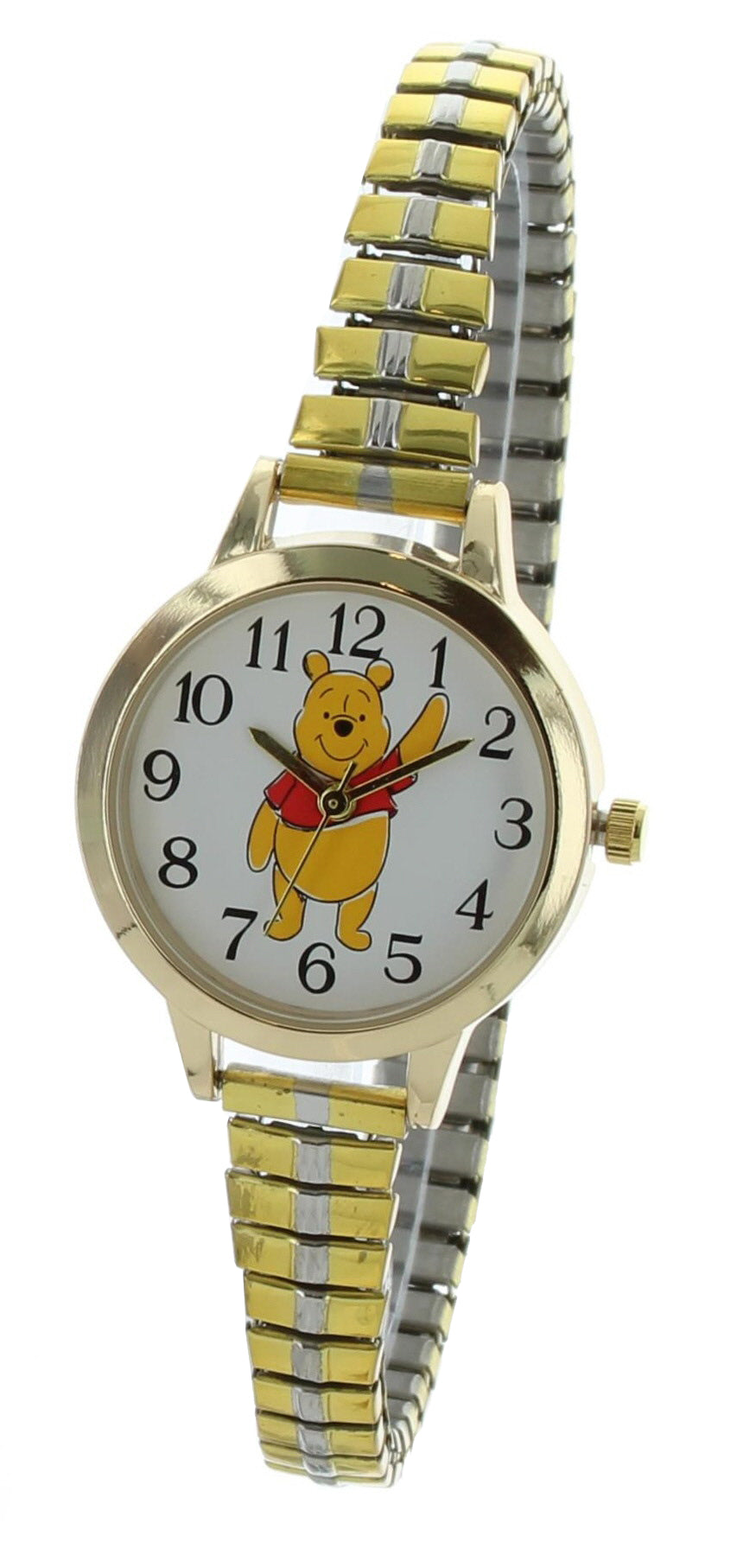 Model: Waving Disney Winnie the Pooh Analog Watch with Stretch Band