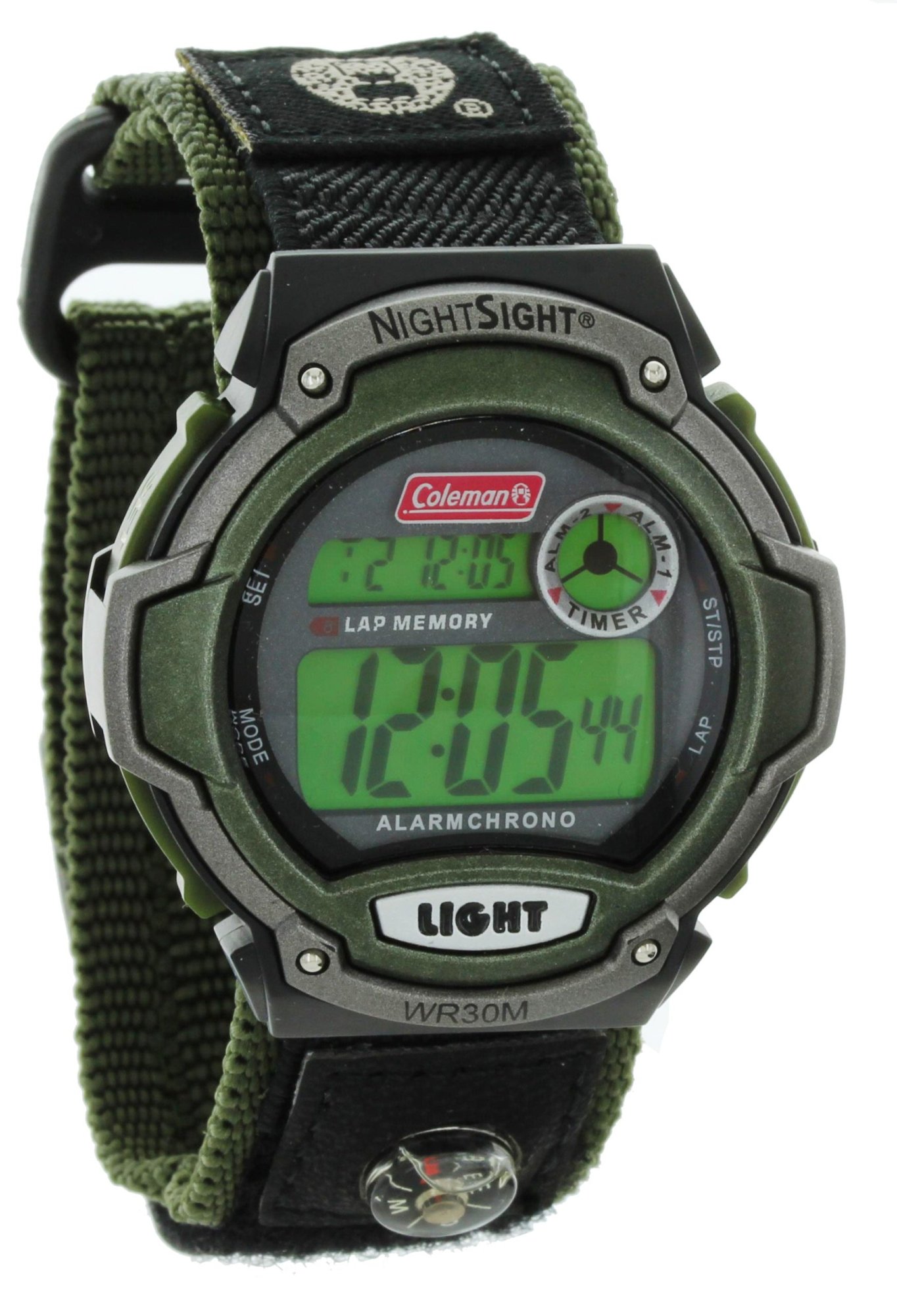 Model: Coleman Men's Digital Dual Time Water Resistant Sport Watch with Night Sight