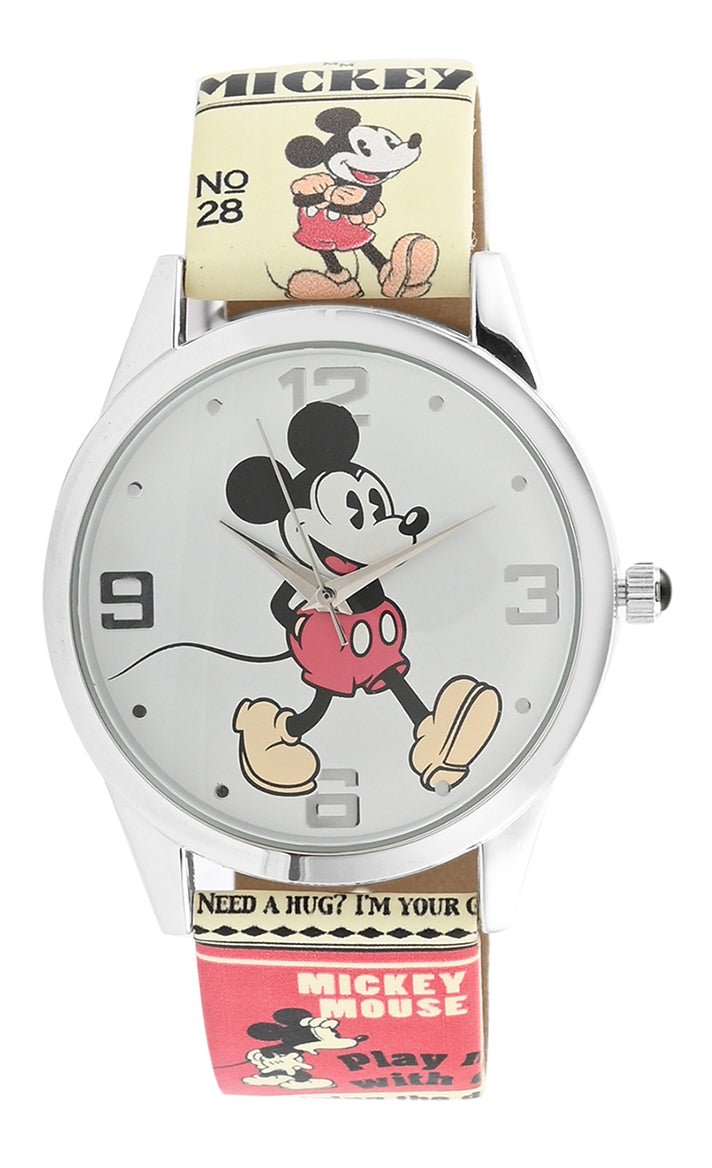 Model: Disney Mickey Mouse Watch with Comic Printed Strap
