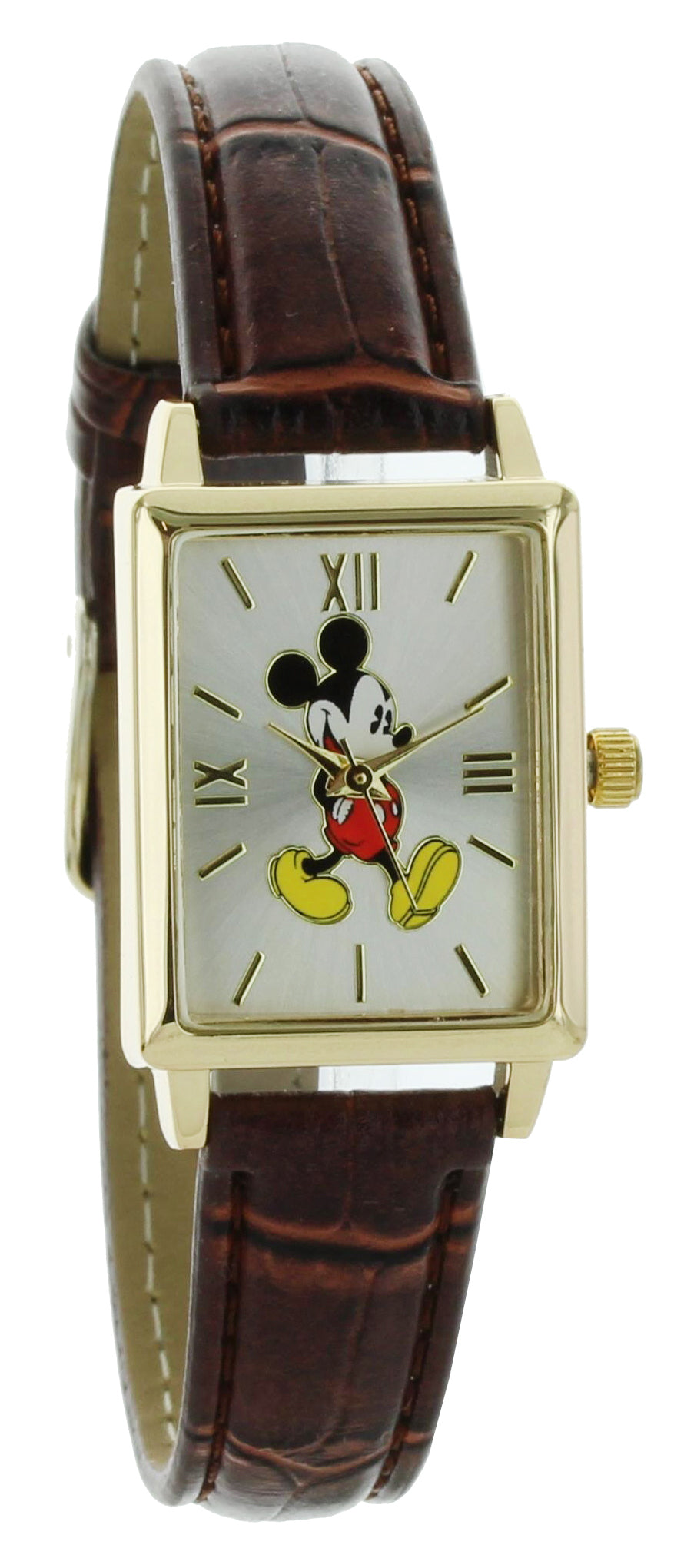 Model: Disney Mickey Mouse Rectangle Watch with Petit Leather Band