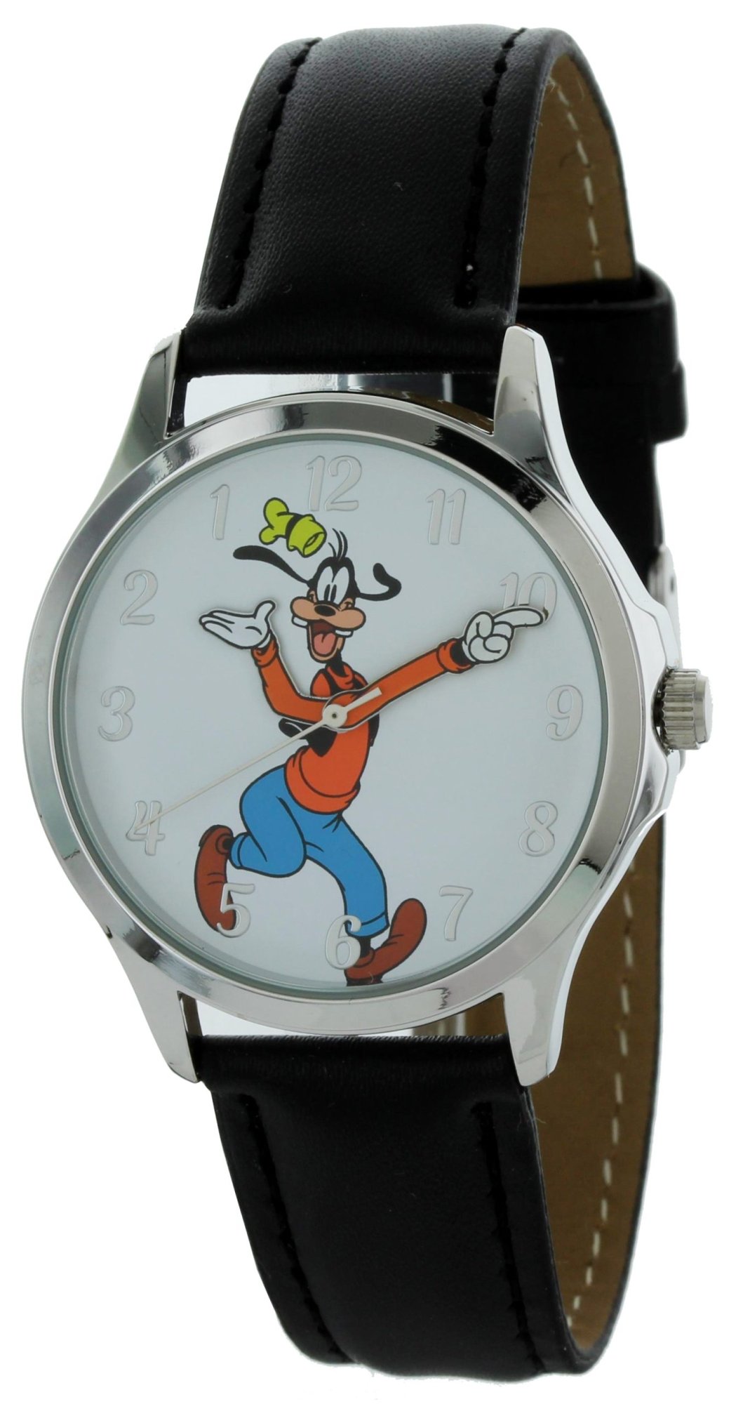 Model: Disney Vintage Style Goofy Backward Ticking  Molded Hand Quartz Watch