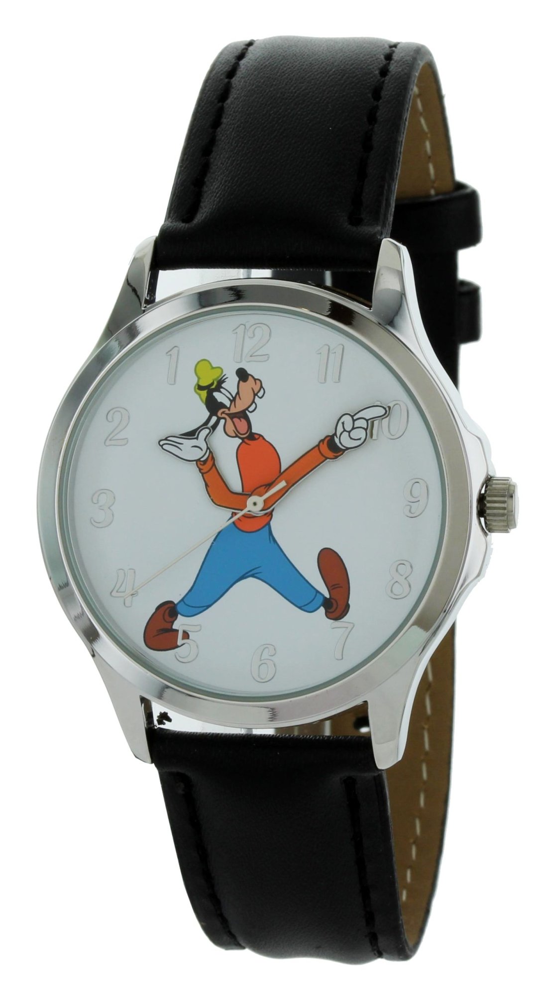 Model: Disney Vintage Style Goofy Backward Ticking  Molded Hand Quartz Watch