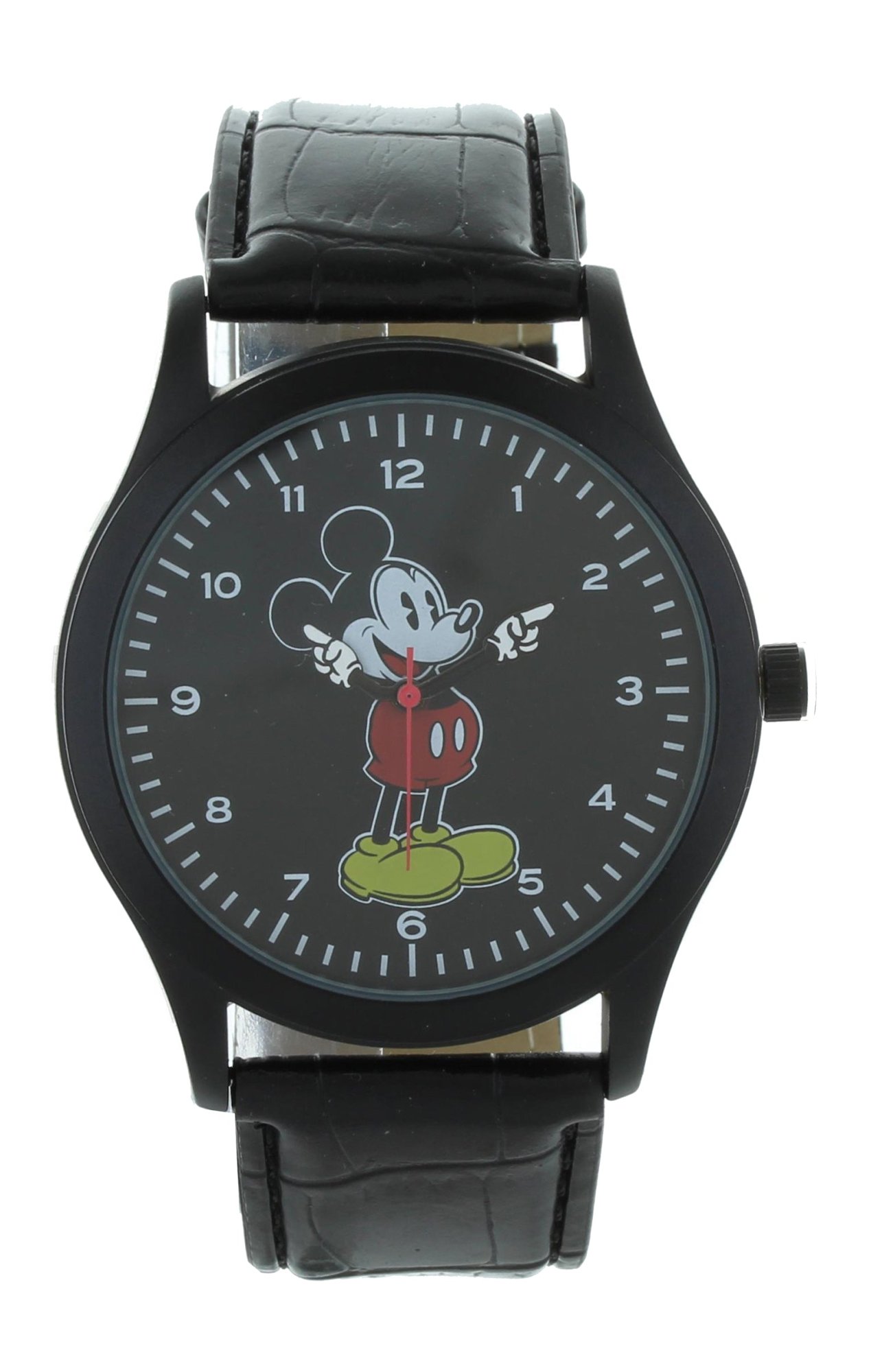 Model: Unisex Disney Mickey Mouse Classic Watch in All Black Design
