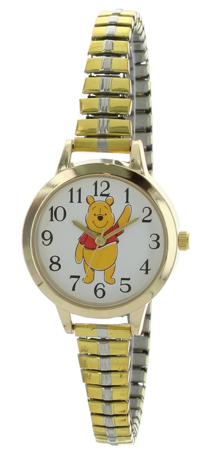 Model: Waving Disney Winnie the Pooh Analog Watch with Stretch Band