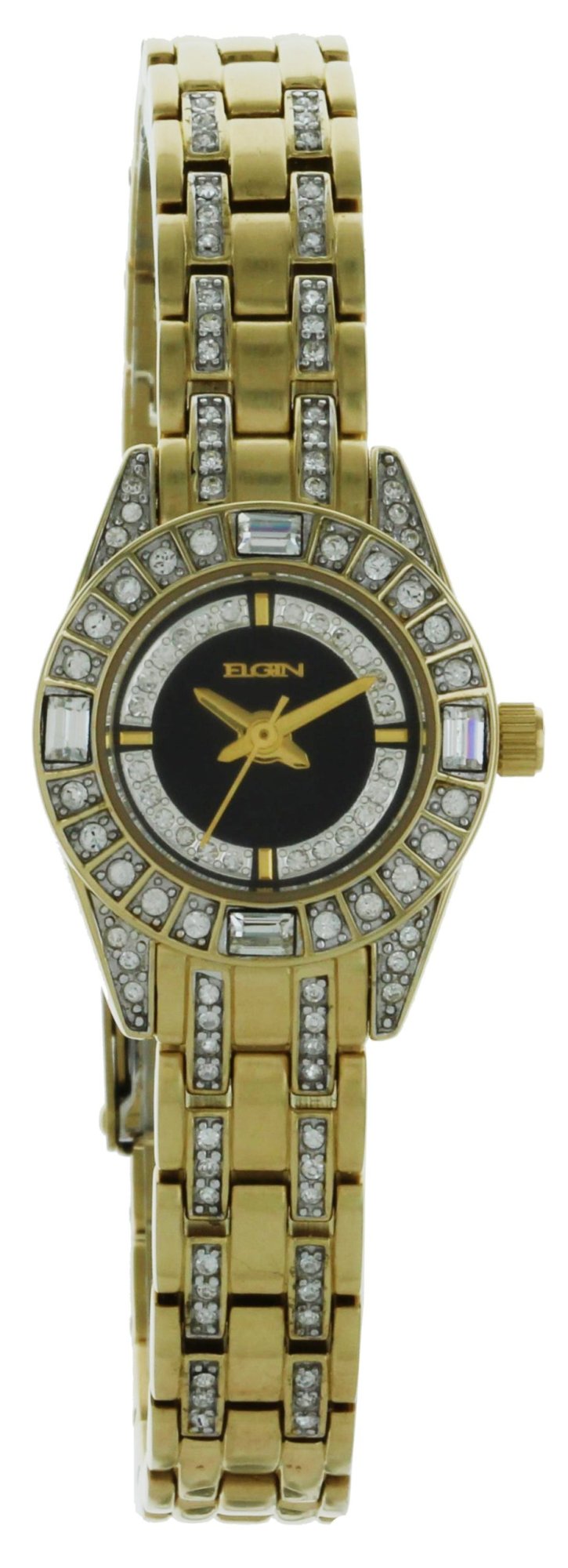 Model: Elgin EG231N Women's Gold Tone And stone accent Watch
